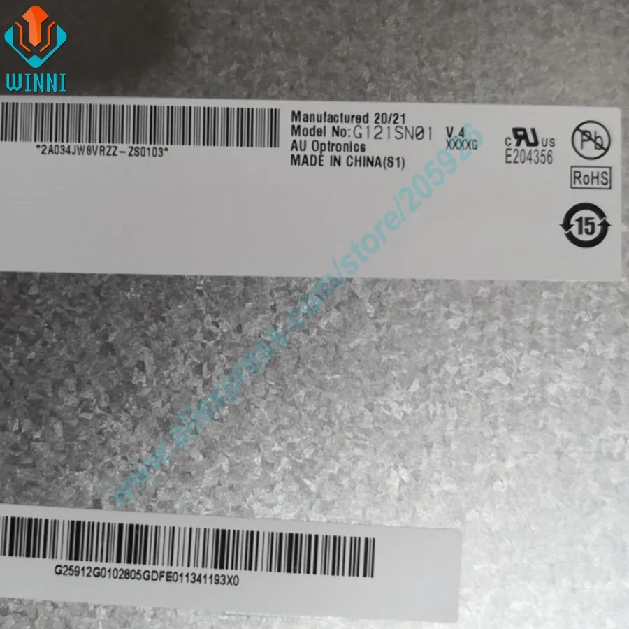 Новый оригинальный 12 1 &quotдюймовый 800*600 G121SN01 V403 WLED a-Si TFT-LCD Дисплей Панель |