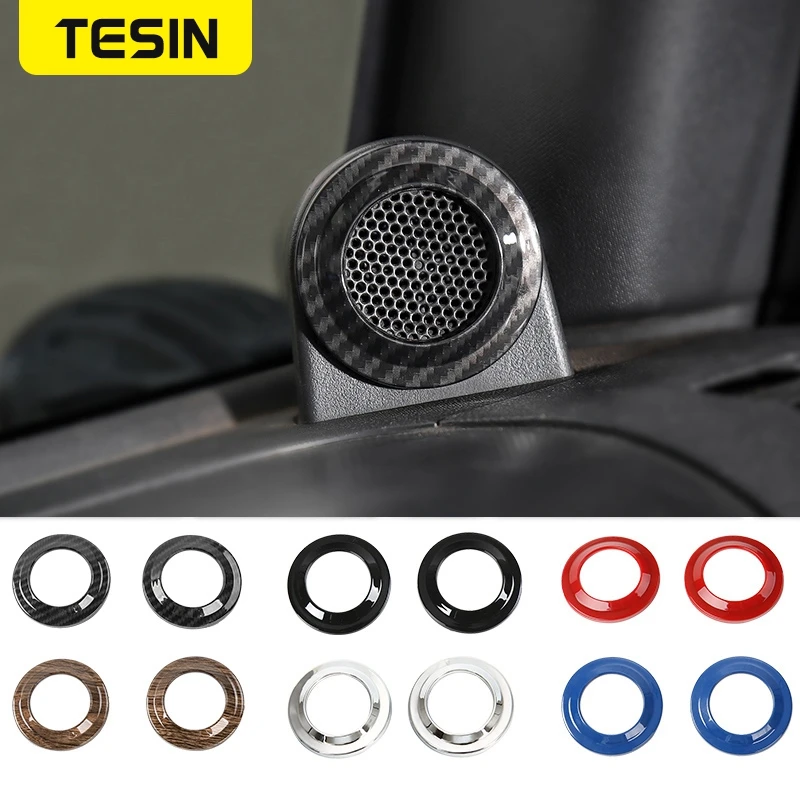 Декоративная рамка TESIN из АБС-пластика для колонки автомобиля аксессуары Jeep Wrangler