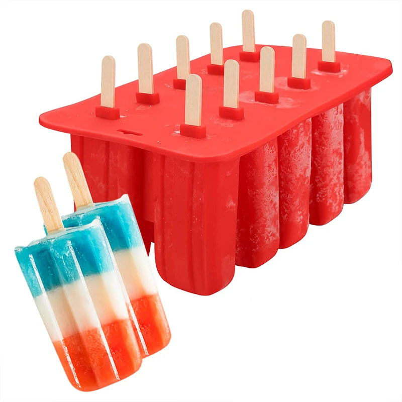 

espaços para cozinha caseira，Moldes de silicone para picolés, formas de grau alimentar para picolés, popsicle mold