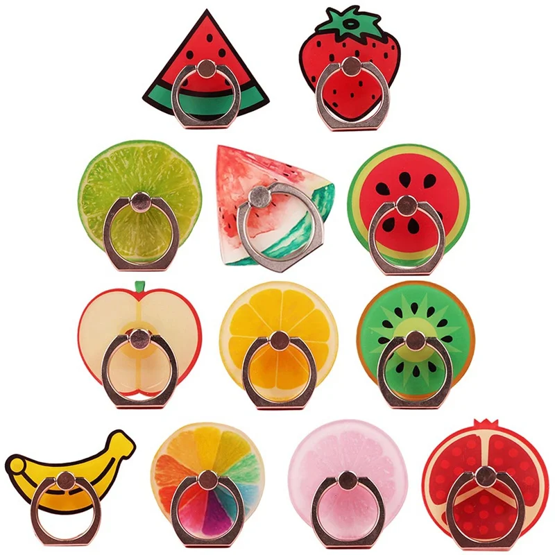 Палец кольцо держатель фрукты телефон застёжка стенд гнездо 360 degree палец для IPhone X