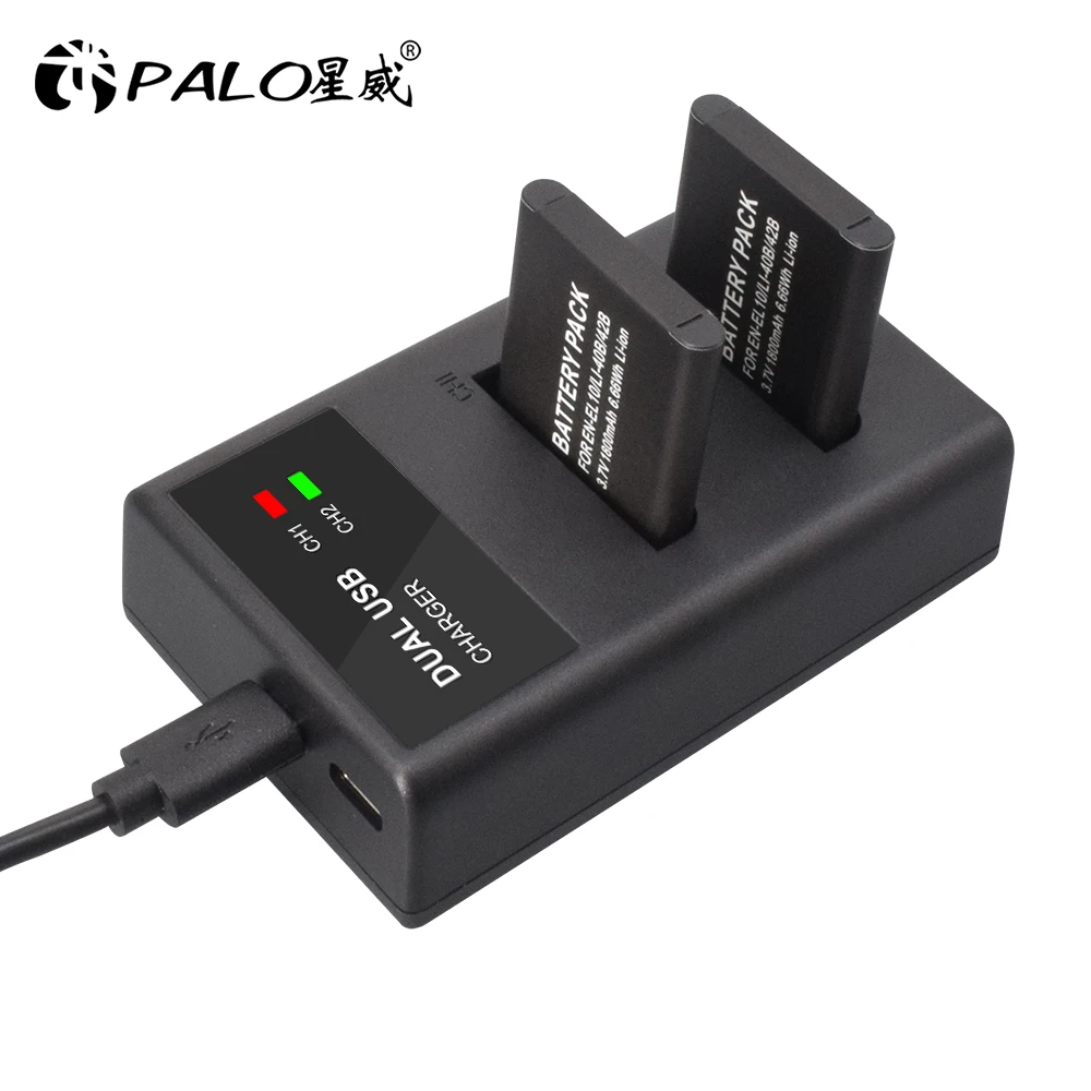 PALO 3 7 V 1800mAh Li-40B Li40B Li 40B Li-42B EN-EL10 EN EL10 ENEL10 батареи цифровой камеры для Olympus Nikon Fujifilm Kodak