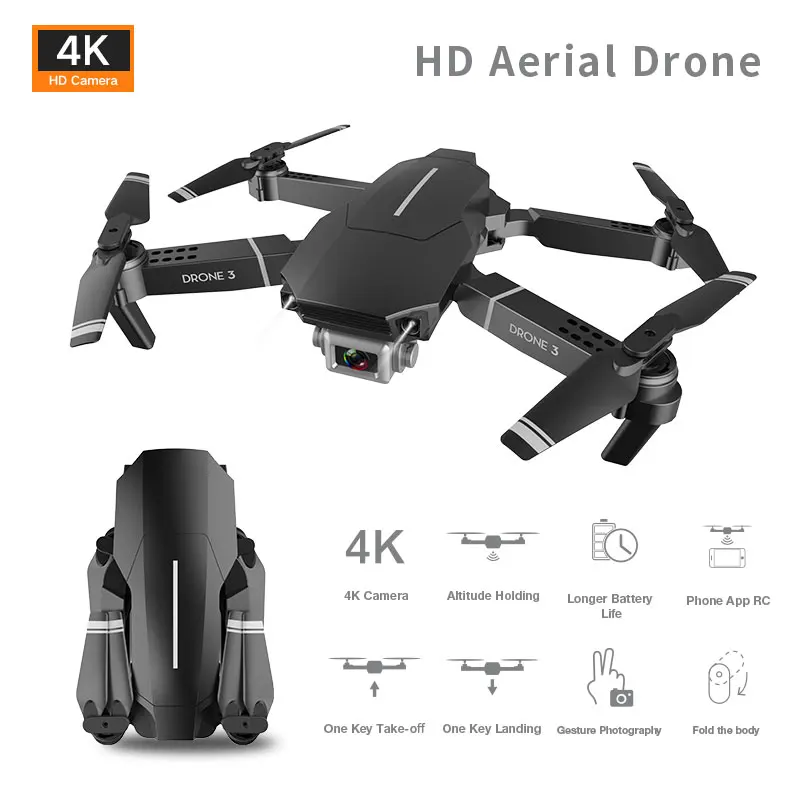 JJRC F98 складной беспилотный Квадрокоптер с фиксированной высотой 4K HD