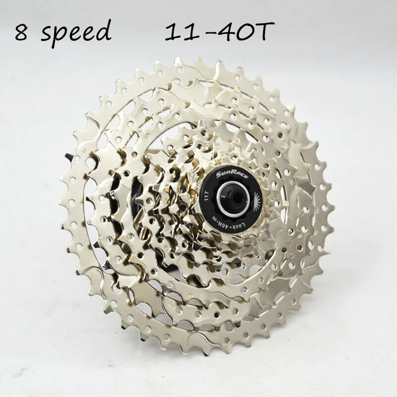 SUNRACE 8 Speed Cassette 11-40T/42T Wide Ratio Freewheel MTB Bicycle Flywheel Sprocket Mountain Bike Parts | Спорт и развлечения