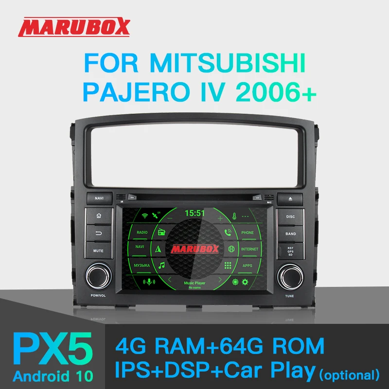 Marubox KD7054DSP Штатная магнитола для Мицубиси Паджеро 4 Головное устройство Mitsubishi Pajero