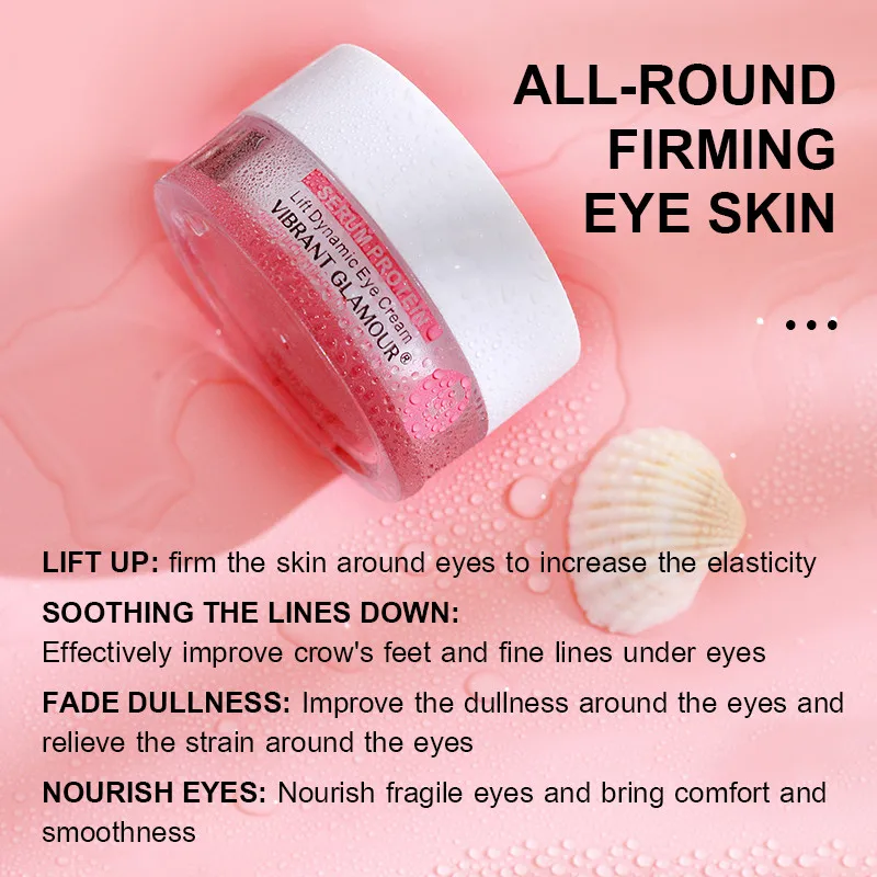 

VIBRANT GLAMOUR Serum Protein Eye Cream anti-aging anti wrinkle Remove Dark Circle Eye Bag Whitening Moisturizing Eye Care Serum