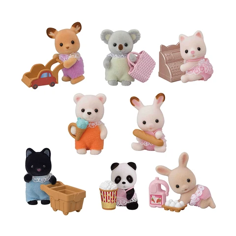 Sylvanian FamiliesFlocking Family Girl Toys Limited Edition Easter Fruit  Mushroom Frog Series Dolls Decoration Christmas Gift - AliExpress