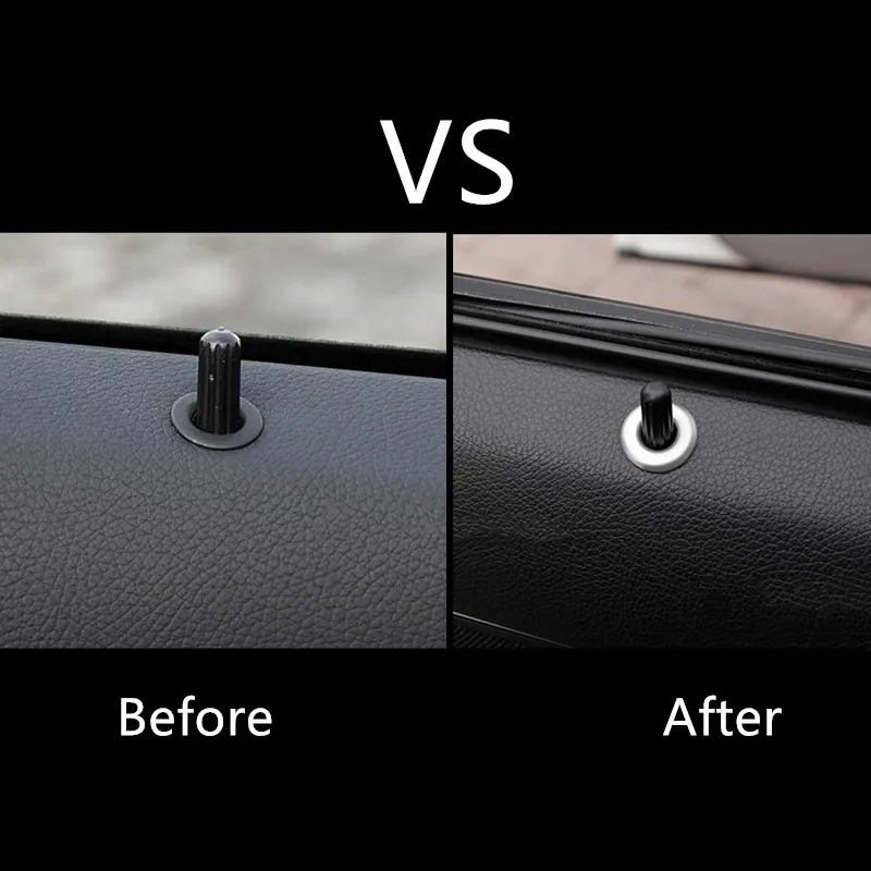 Автомобильный Стайлинг дверной замок Кольцо Украшение Наклейка отделка для Mercedes