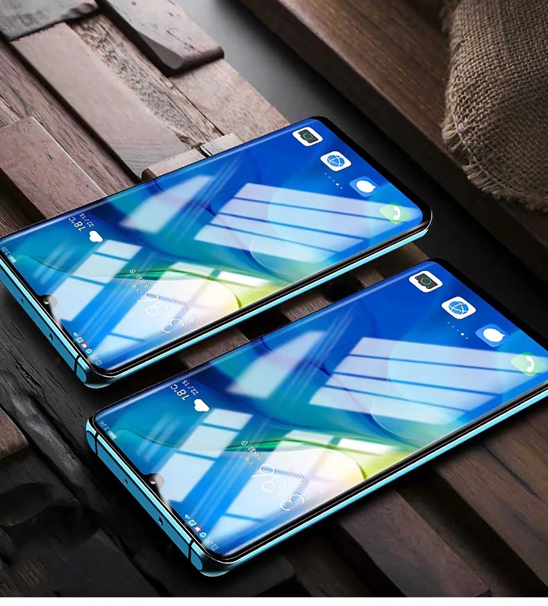 Прозрачный изогнутый УФ жидкий Полный Клей закаленное стекло для huawei P30 pro P20 lite mate