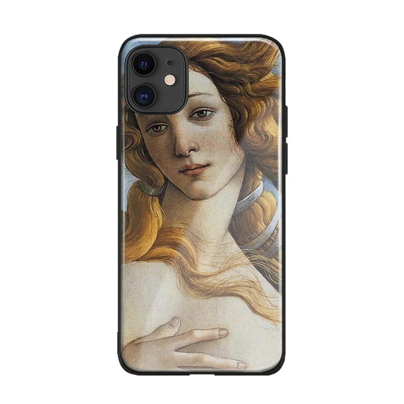 Sandro botticelli Renaissance художественный мягкий силиконовый стеклянный чехол для телефона для Apple iPhone 6 6s 7 8 Plus X XR XS 11 Pro max