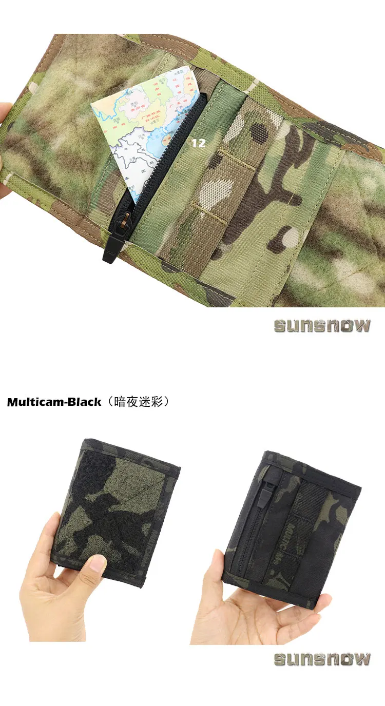 Sports Military Fan Camouflage Wallet Three Fold Wallet Tactical Folding Short Wallet Multicolor