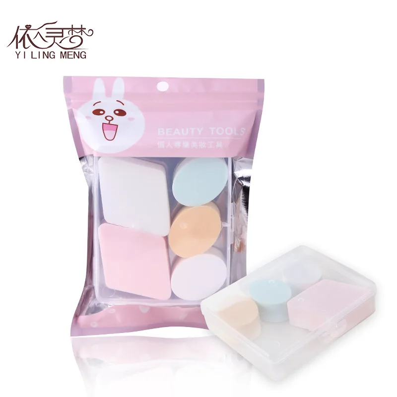 

Hydrophilic Colorful Puff Air Cushion Sponge Gourd Bubble Water Makeup Wet And Dry Dual Purpose Cleansing Tool