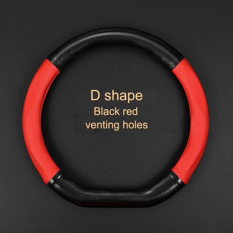 

Universal Car Steering Wheel Cover volante PU Leather Breathable Anti Slip Steering Covers Suitable 37-38cm Auto Decoration