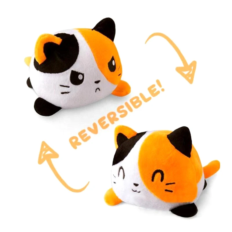 Kawaii Cat Gato детские мягкие плюшевые животные двусторонние флип-куклы игрушки Peluches