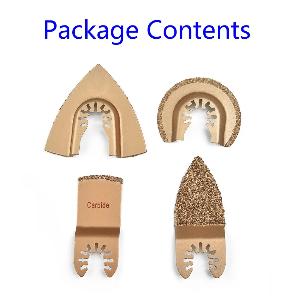 

Oscillating Saw Blades Multi Tool 4pcs Kit Tile Grout Mortar Multi-function Sale