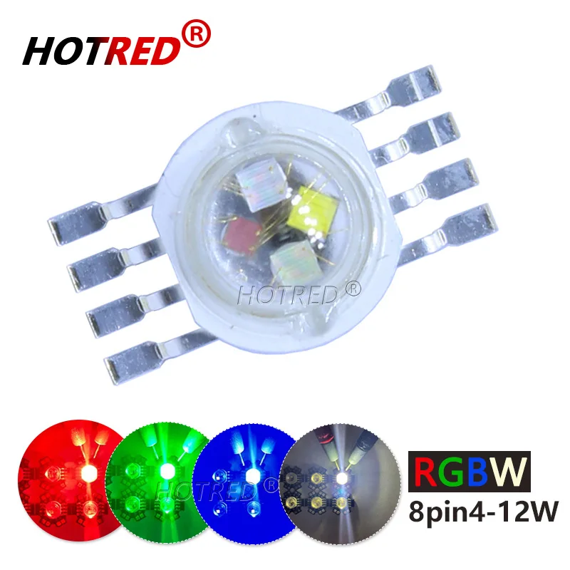 

HotRed RGBW светодиодные диоды 45MIL 4-12Вт