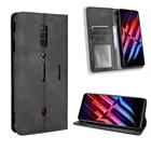 Для ZTE Nubia красный Магия 6 чехол Роскошный чехол-книжка из искусственной кожи с бумажником с магнитным замком и адсорбции чехол для Red Magic 6 Pro Red Magic6 чехлы для телефонов