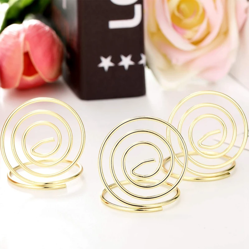 20 штук провод Место Держатель для карт металлический держатель Стенд свадьба имя