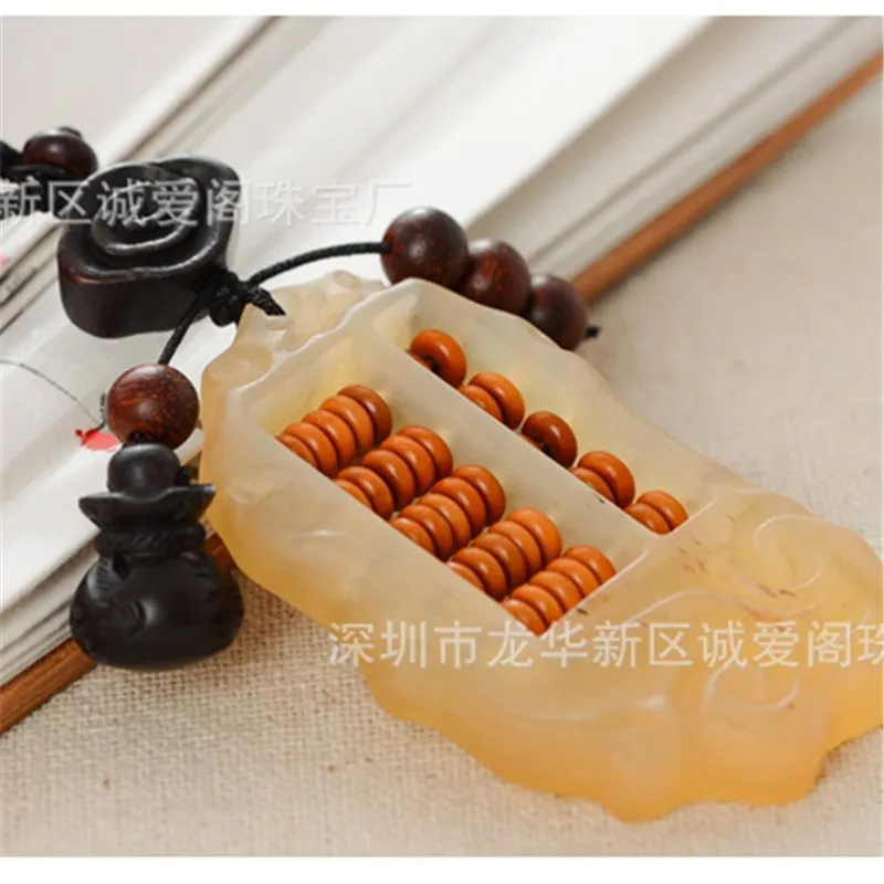 Коготь брелок счеты творческий ручной работы из сандалового дерева подвеска