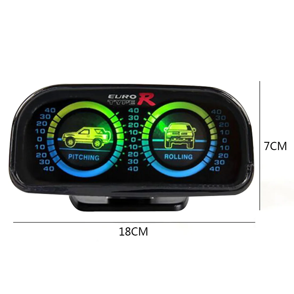 

Car Angle Tilt Green Backlight Inclinometer For Off Road 4x4 Vehicle Universal Compass Balance Level Slope Meter Gauge