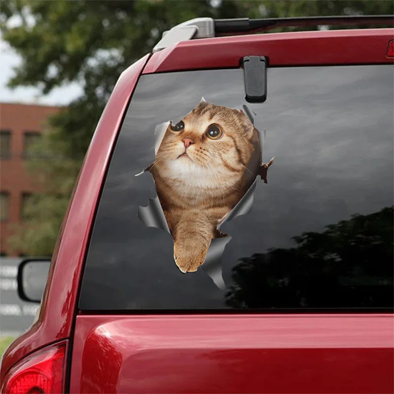 

3D Dog Car Sticker Waterproof Cat Car Sticker Toilet Sticker Wall Stickers Removable Art Decals Sticker Home Decor Dropshipping