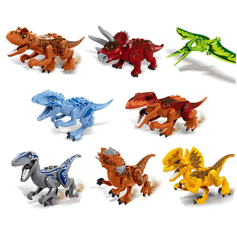 8 шт. Детский конструктор Мир Юрского периода|Блочные конструкторы| |