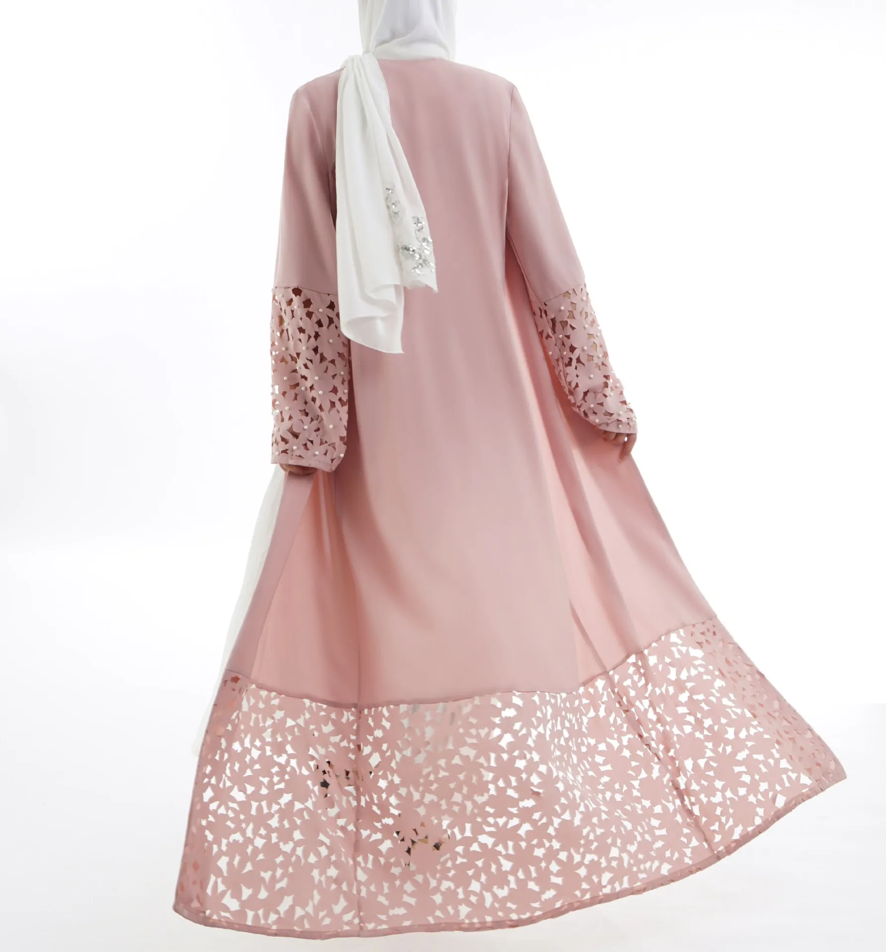 

Caftan Women Maxi Abaya Dubai Turkey Muslim Fashion Hijab Dress 2021 Diamond Shiny Long Sleeve Dress Robe Vestidos Hollow Kaftan