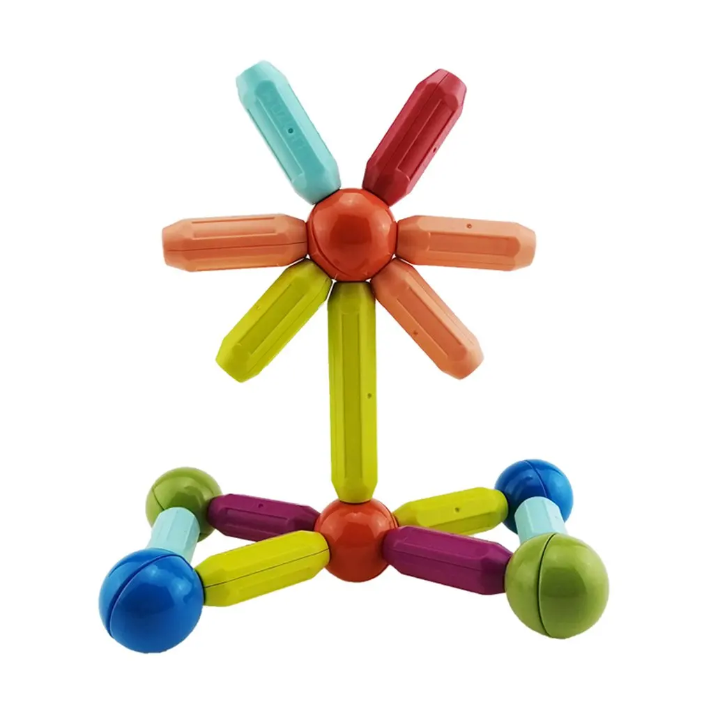 

25 Pcs Magnetic Building Blocks Educational Durable Toy Magnetic Rod Early Education Toys For Boys Girls