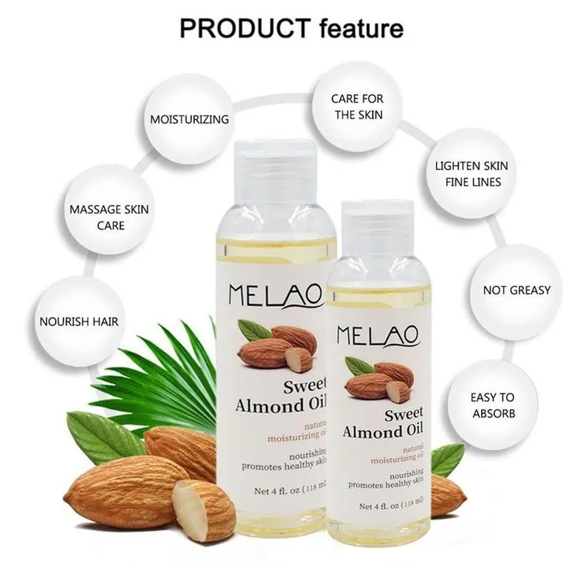 

118ml Sweet Almond Oil Pure Organic Essential Oils Rosehip Almond Almond For Face Body Oil Oil Care Essence Skin Lavender S M9D9