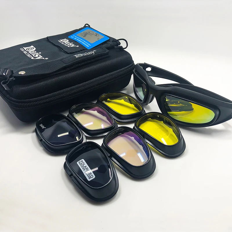 DAISY C5 поляризованные тактические очки фотохромный велосипед очки UV400 страйкбол защитные очки для занятий спортом на улице очки солнцезащитные очки