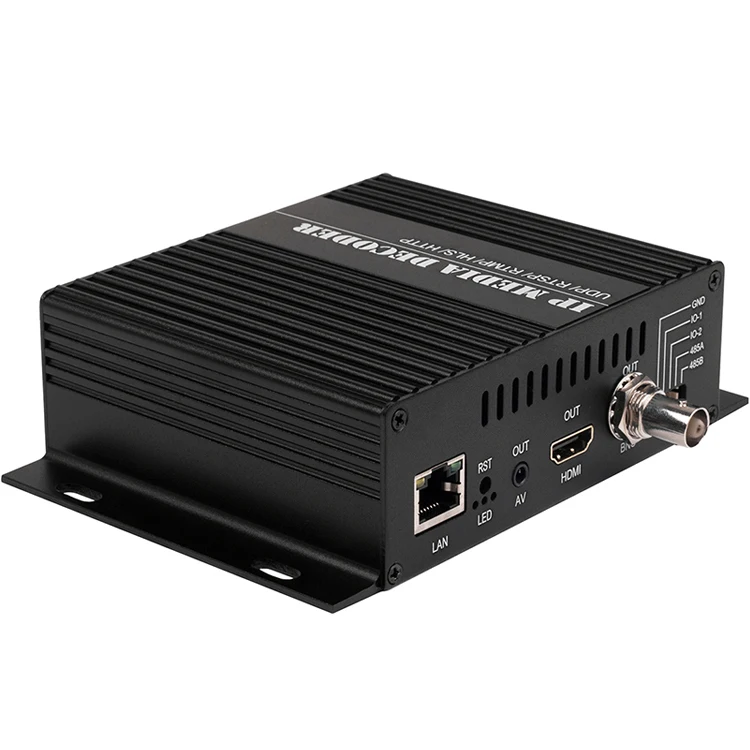 H.265 H.264 Ultra HD 4K видео аудио декодер IP потоковый к HDMI + CVBS AV поддержка выход для