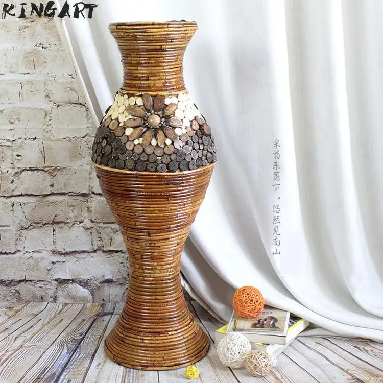 Китайская напольная ваза в стиле ретро Настольная Ваза для балкона окна гостиной