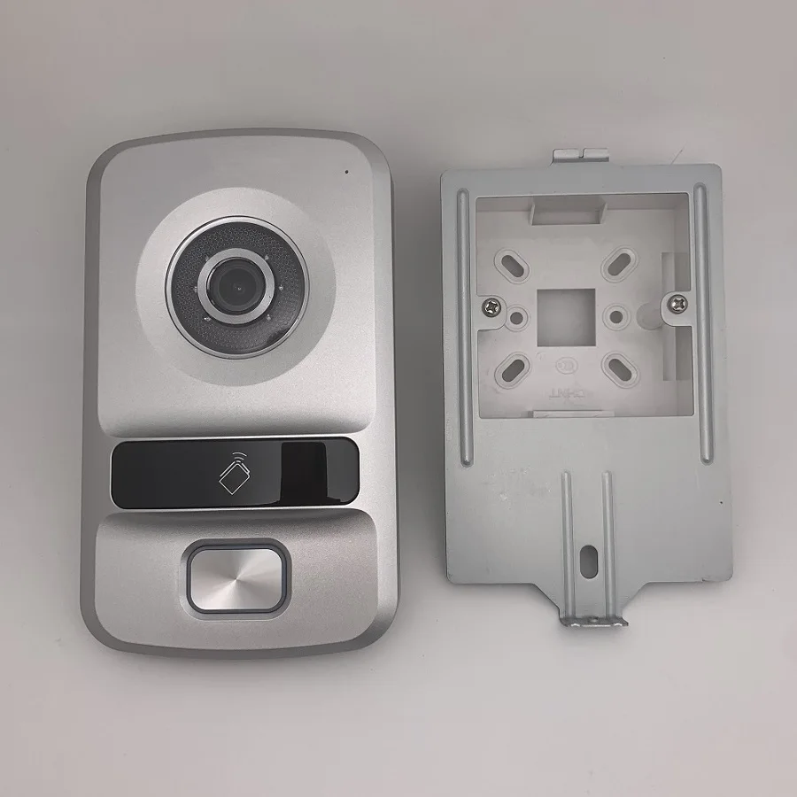 without logo Flush Hik HD многоязычный DS-KV8102-IP, ip-интерком, IP дверной звонок водостойкий, RFID карта, IP внутренняя Проводная связь - Цвет: without logo Flush