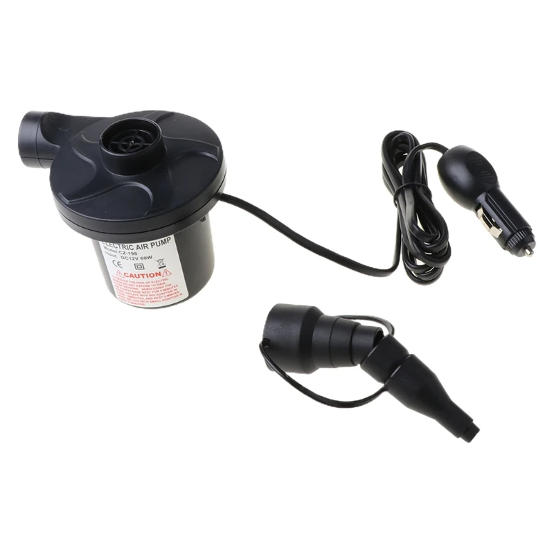 Электрический воздушный насос портативный для надувных матрасов G8TE 50 Вт или 60