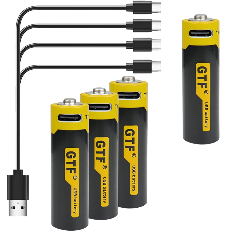 Зарядка аккумулятора USB Type-C 1 5 в 1700 мА · ч 2550 МВтч 4 зарядный кабель светодиодный