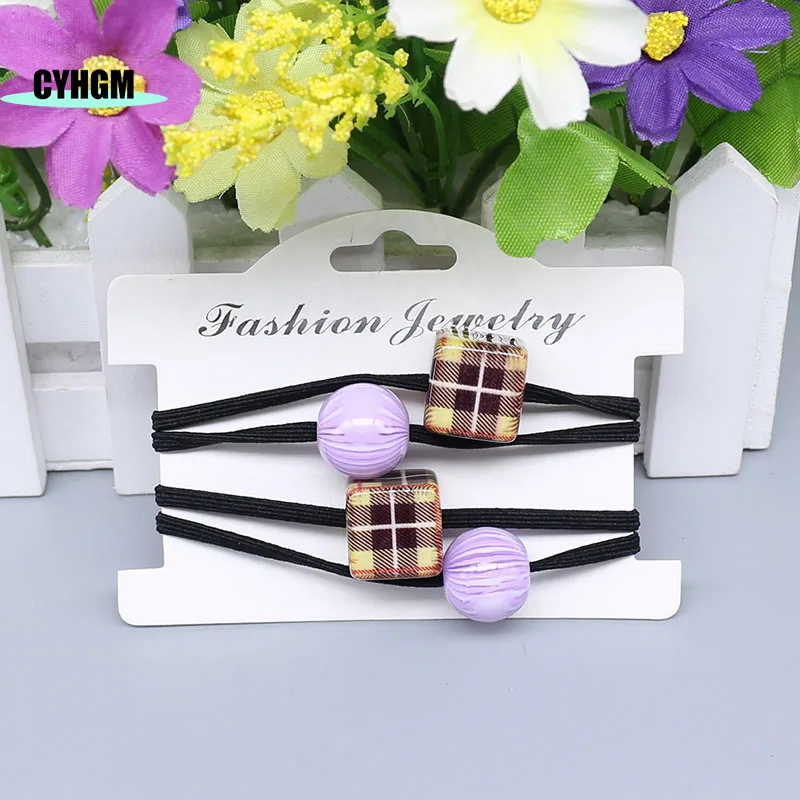 New Fashion amber Hair rope Accessories for Women Ultra-Stretch elastic hair bands Girls Band A01-3 |