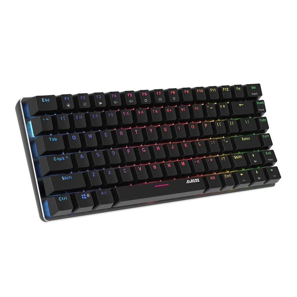 

AK33 82 keys Mechanical Keyboard Gaming keyboard RGB Backlight Blue/Black switch Wired Keyboard Programmable Ergonomic Keypad
