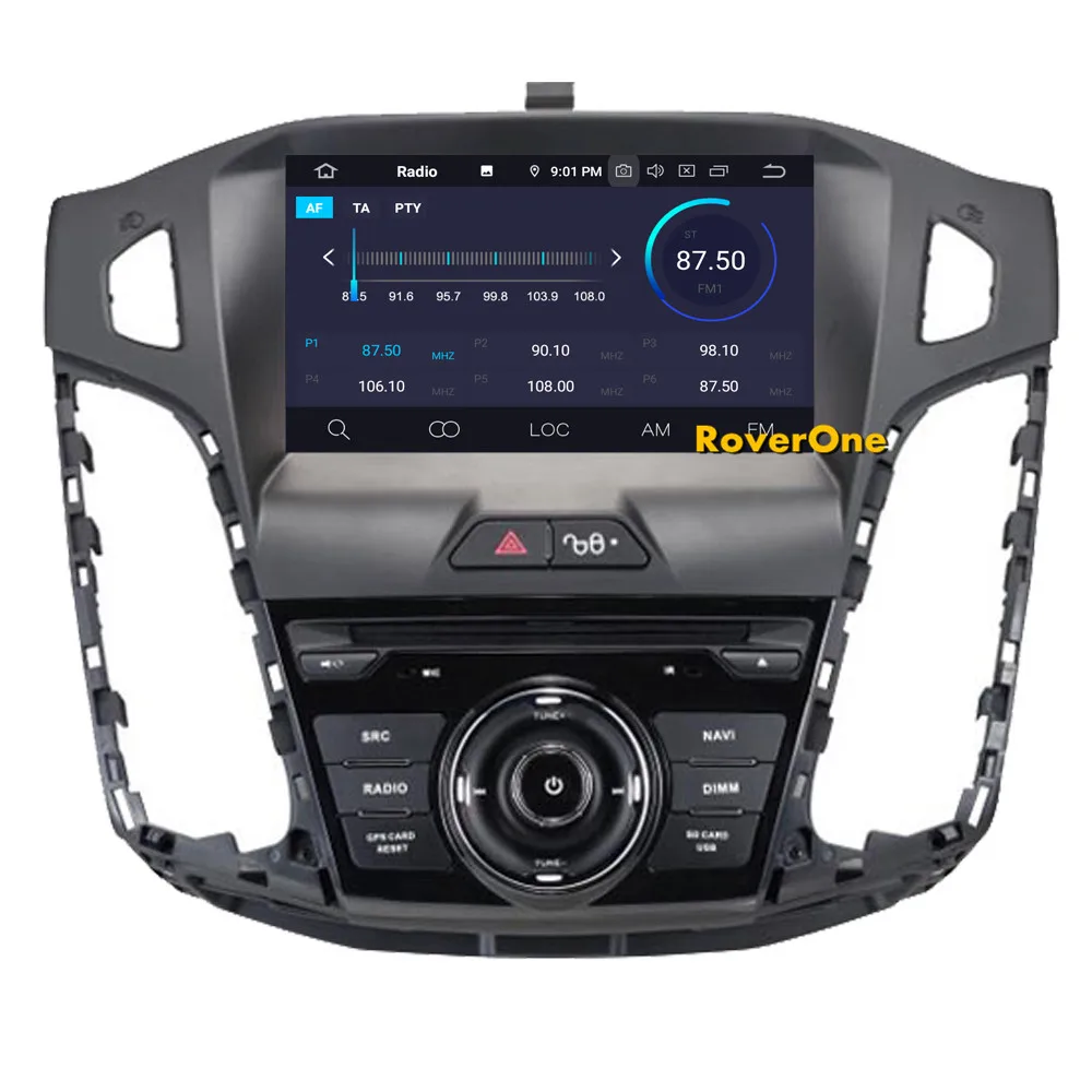 Автомобильная Мультимедийная система RoverOne для Ford для Focus 3 2012- Android 9,0 Радио Стерео DVD gps навигация медиа музыкальный плеер