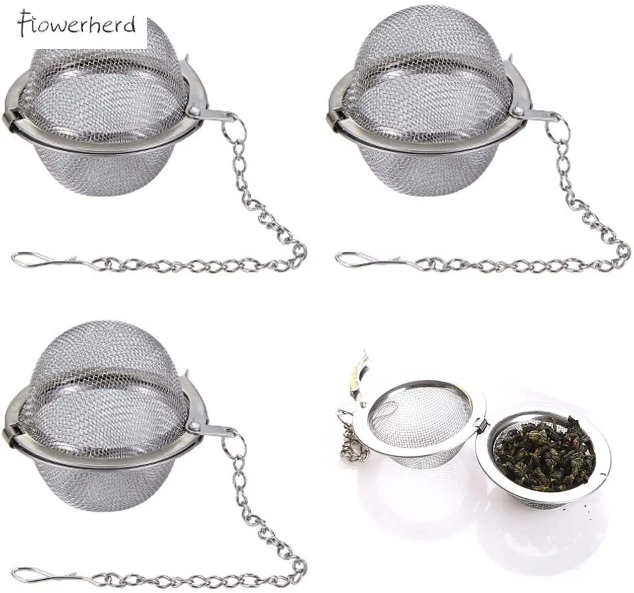 

3PCS Tea Infuser Upgraded Tea Strainer Premium for Loose Tea Tea Steeper Tea Ball for Tea Flavoring Herbal Spices Seasonings