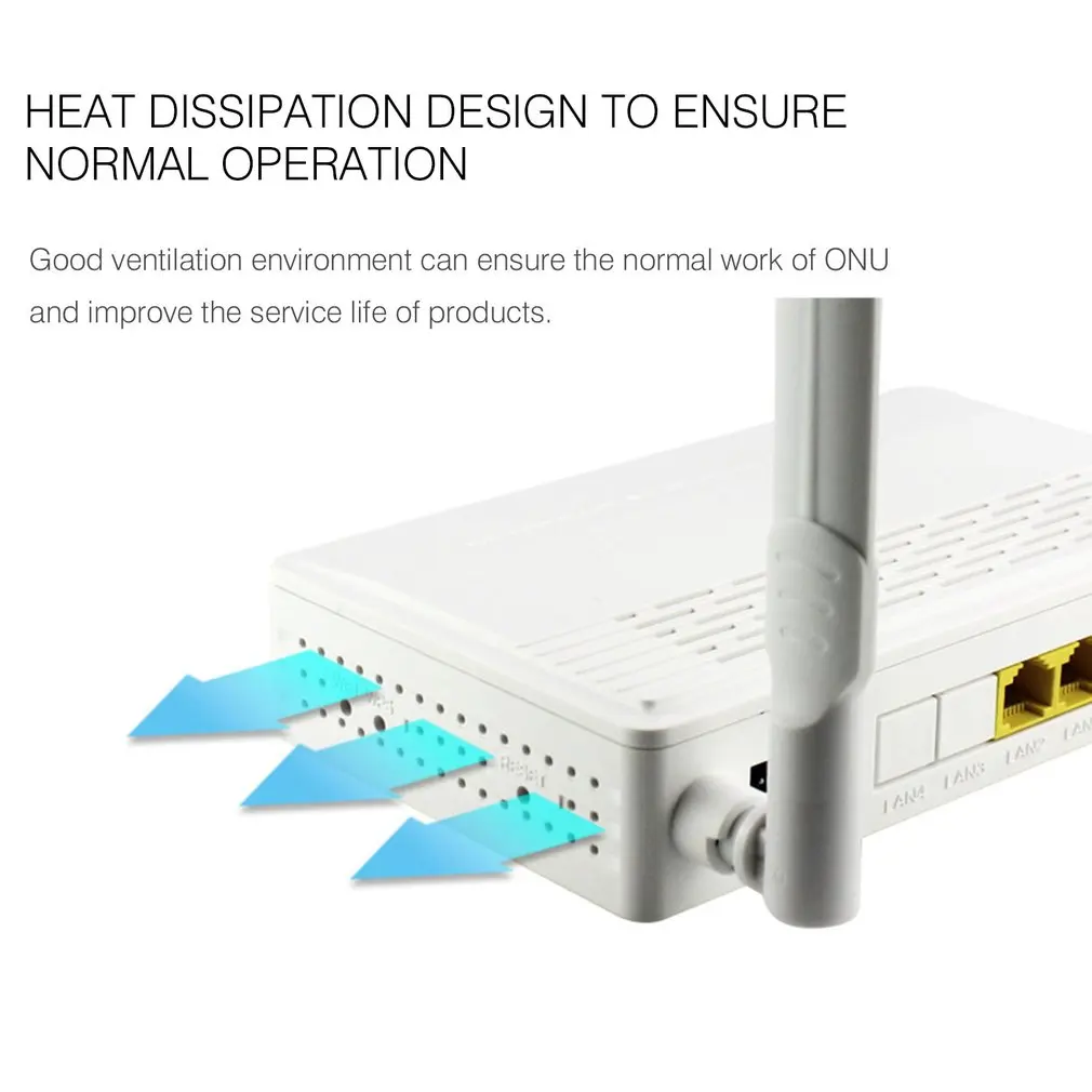 Two-port EPON ONU Terminal With 1G1F+WIFI Video Surveillance NetworkTo FTTH Mode Mini Fiber Optic Modem Router Firmware EU plue |