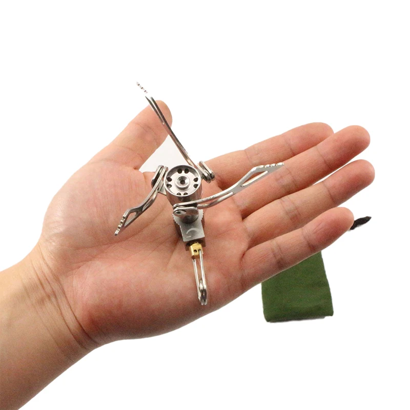 Уличная плита из титанового сплава складная Мини фотопечь для выживания 37 г 2400 Вт