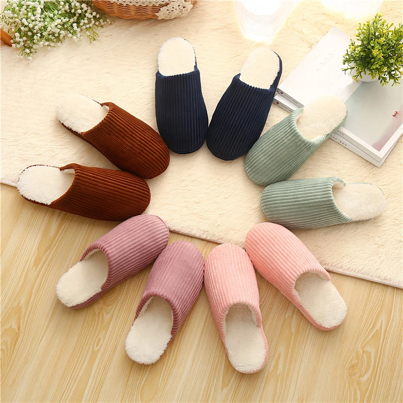 Женские и мужские мягкие домашние тапочки на платформе теплые низком каблуке