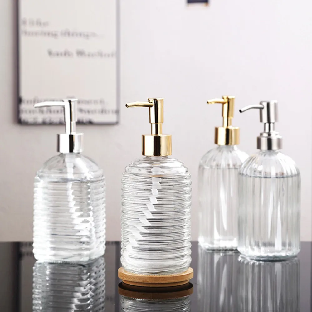 Кухонный дозатор жидкого мыла стеклянный контейнер для шампуня флакон пресс