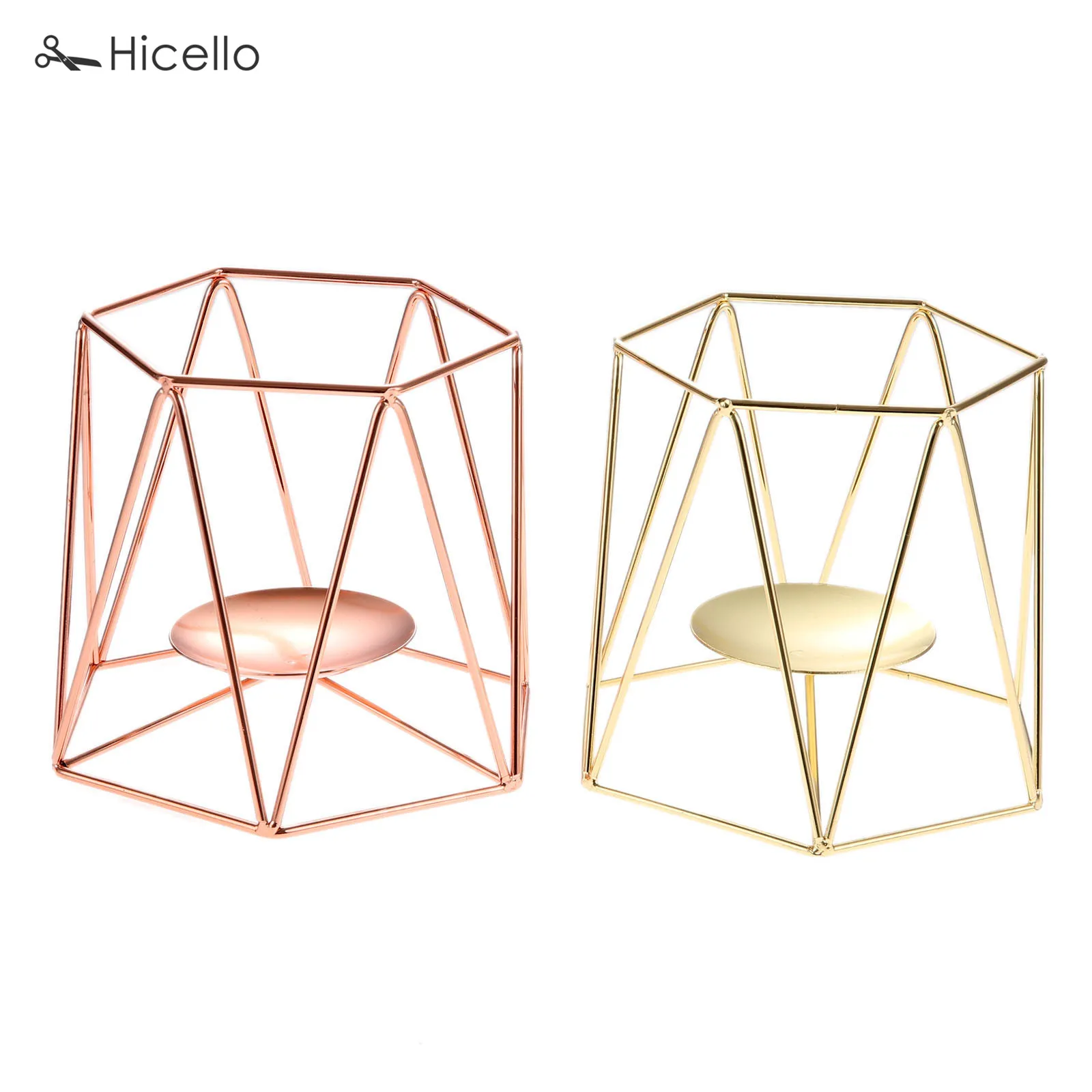 Подсвечник Железный подсвечник для дома полые геометрические простые