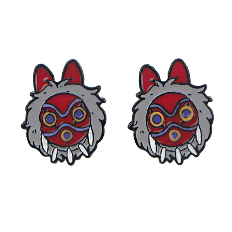 

LT222 Anime Ghost Movie Classic Stud Earrings For Womans Enamel Earrings Party Fashion Jewelry Girl Friends Gifts