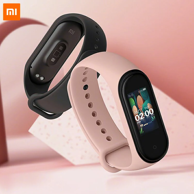85% Новый смарт-браслет Xiaomi Mi Band 4 3 цвета AMOLED экран пульсометр фитнес Bluetooth 5 0 спорт