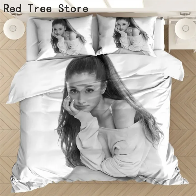 

Ariana Grande 3D Bedding Set Popular Adult Kids Duvet Cover Sets With Pillowcase Twin Full Queen King Size Bed Linen Bedclothes