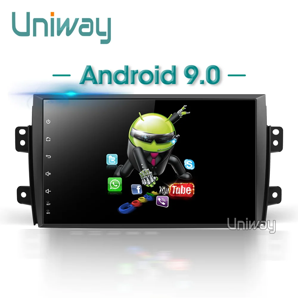 Uniway ATY9071 Android 9.0car dvd для Suzuki SX4 2006 2007 2008 2009 2010 2011 2012 2013 автомобиль радио gps навигации