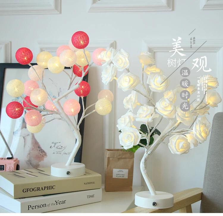 

Led Tree Lamp Cheap Family Decorate Table Lamp Coloured Lights Modern Study Lamp Simplicity Daglichtlamp Lampara Escritorio