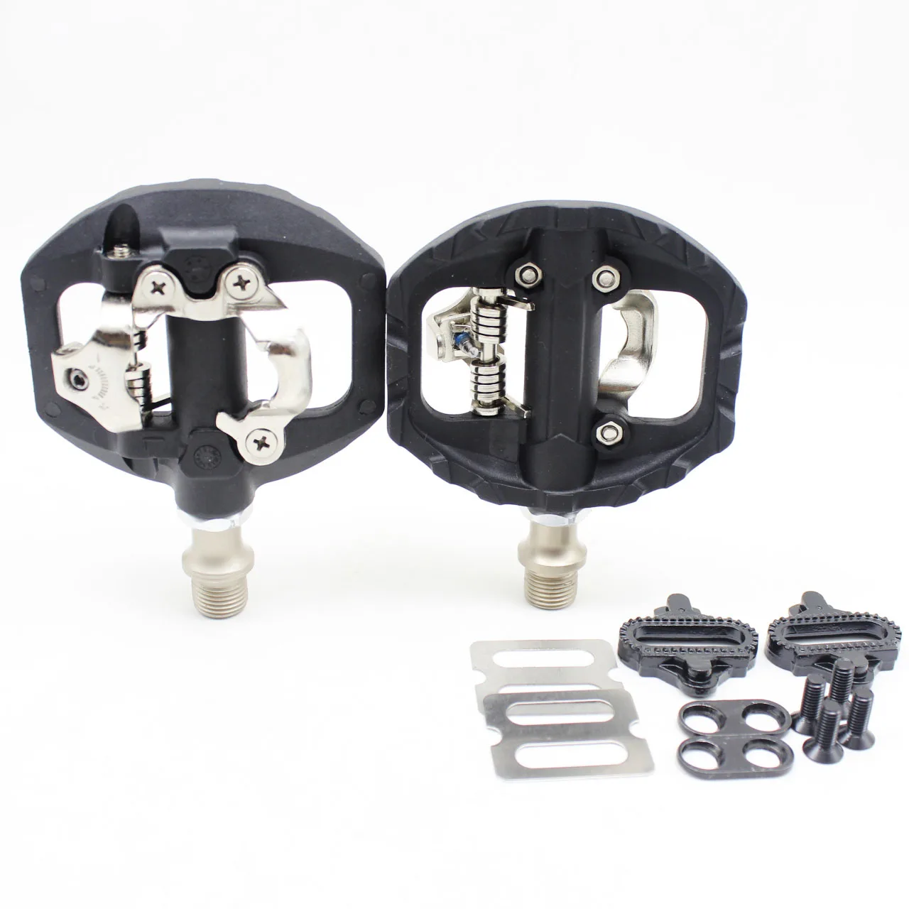 

Педали без клипсов SPD для горного велосипеда, совместимы с SPD, Ультралегкая педаль из нейлонового волокна и алюминиевого сплава с самоблокир...