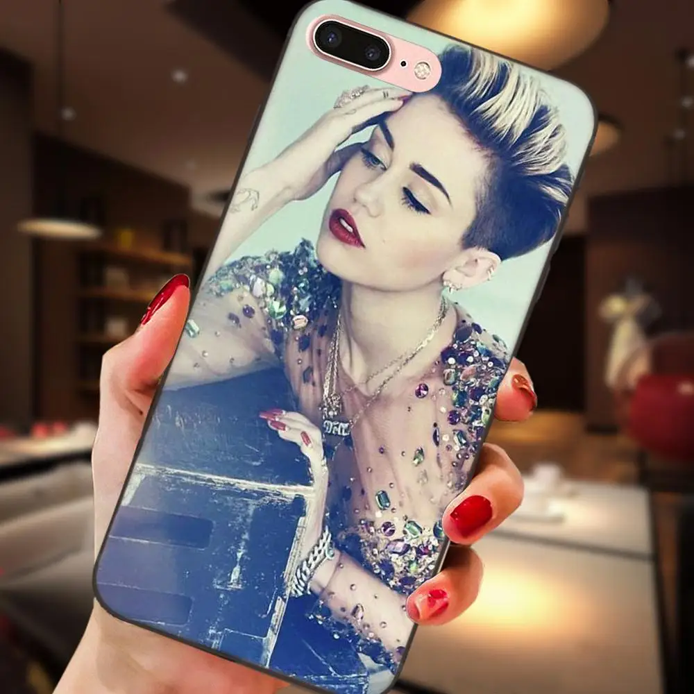 Милый чехол для телефона с рисунком поп-певицы Miley Cyrus Huawei Honor Enjoy Mate Note 6s 8 9 10 20 Lite Play